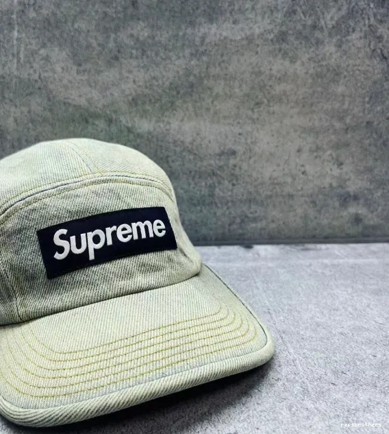 Water Camping Black White Water Washed Tannin Washed Blue SS23 Hat CAMP CAP DENIM 0808